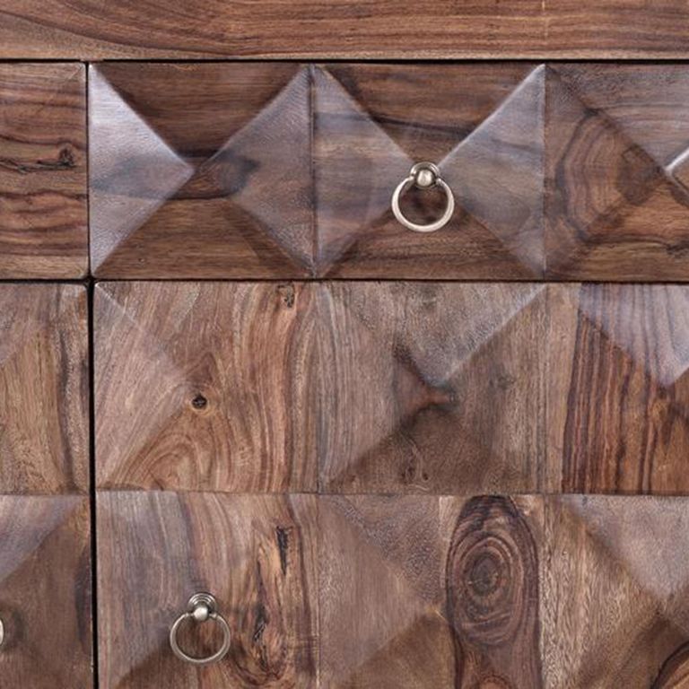 Ziberesh Sideboard - Dark Rosewood - 2 Door - Small - 100cm