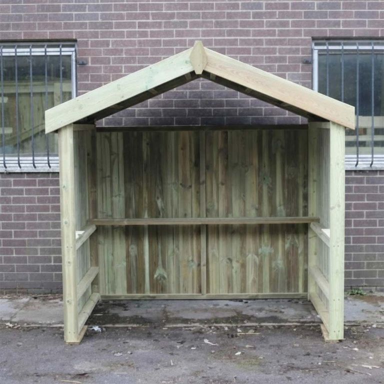 Churnet Valley Apex Roof Timber Wood Garden Smoking Shelter