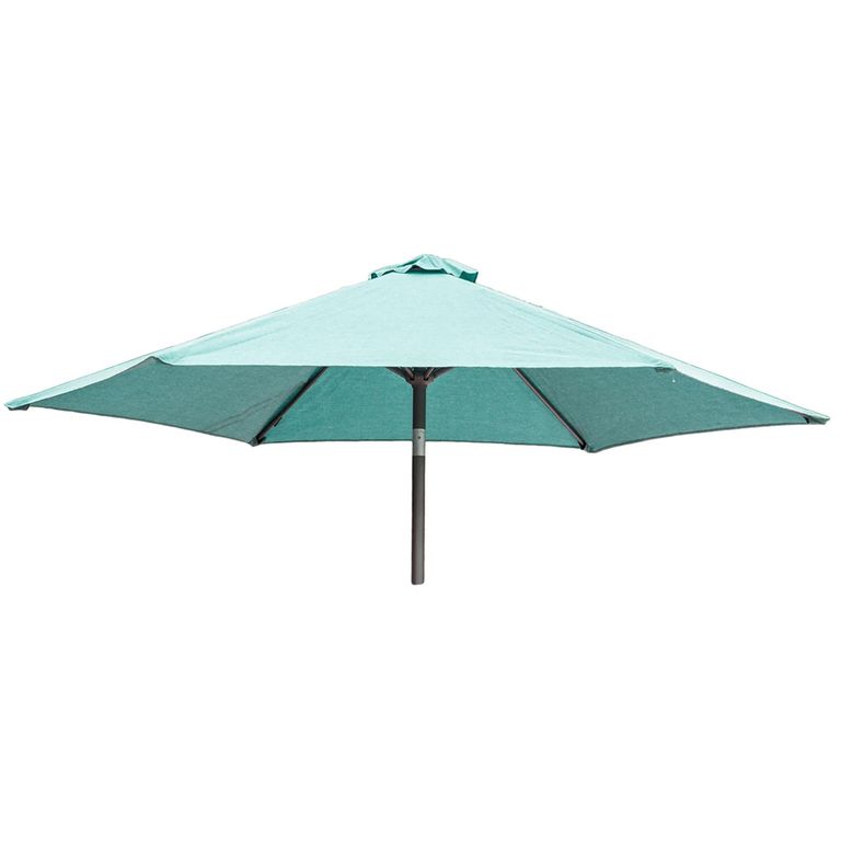 Outdoor Parasol - 250cm - Round - Tilt & Crank - with Granite Base - Light Blue