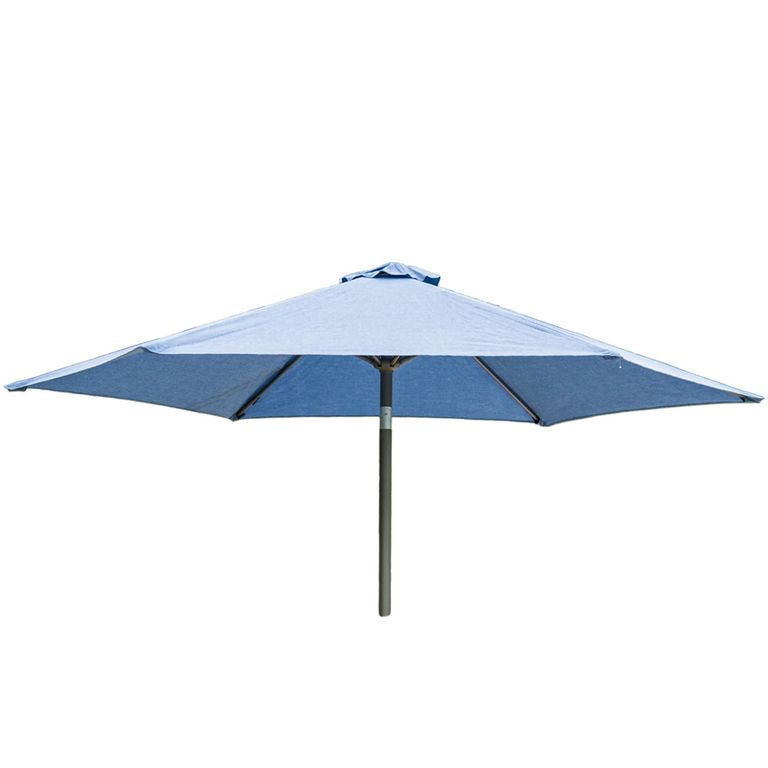 Outdoor Parasol - 300cm - Round - Aluminium Tilting - with Granite Base - Blue