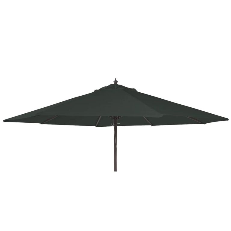 Outdoor Parasol - 300cm - Round - Eucalyptus Wood - with Granite Base - Charcoal