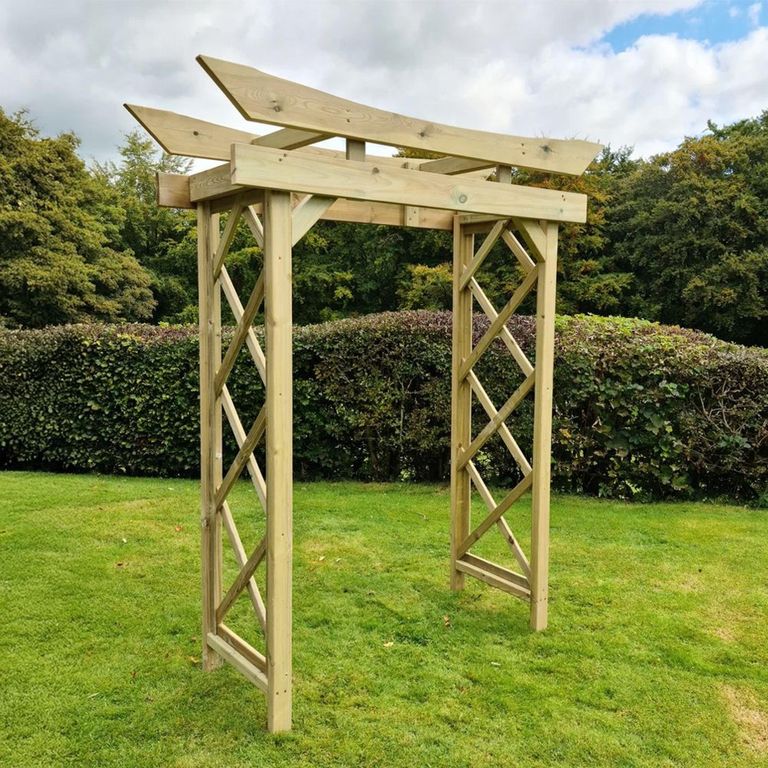 Tokyo Garden Arch - 4ft - Timber Wood