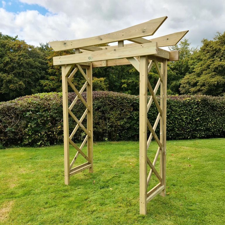 Tokyo Garden Arch - 4ft - Timber Wood