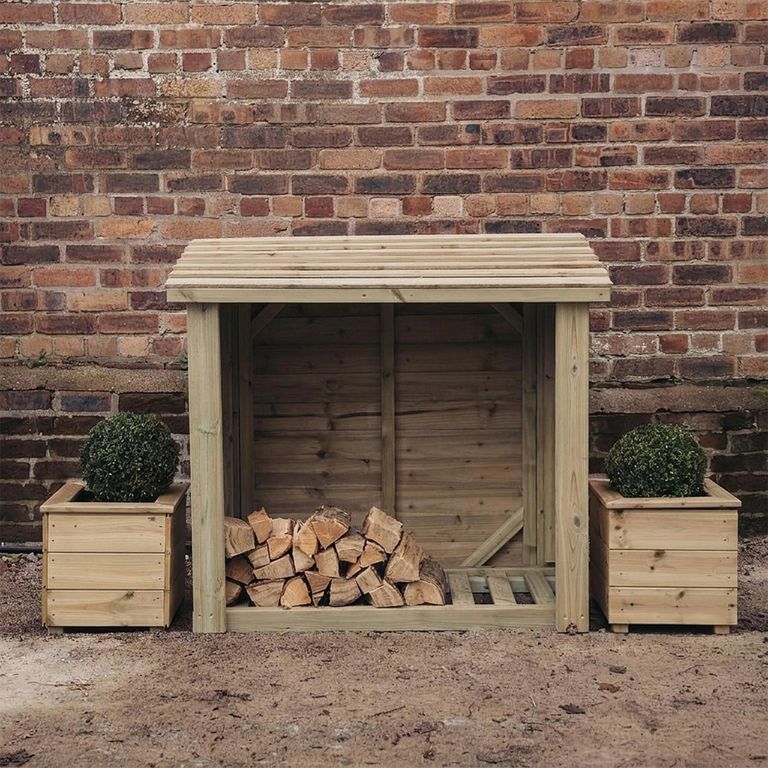 Garden Log Store - 4x4 - Timber Wood