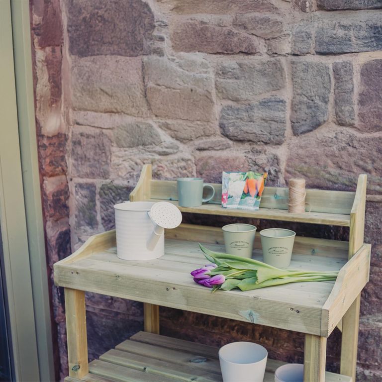 Garden Sprout and Sow Potting Table - Timber Wood