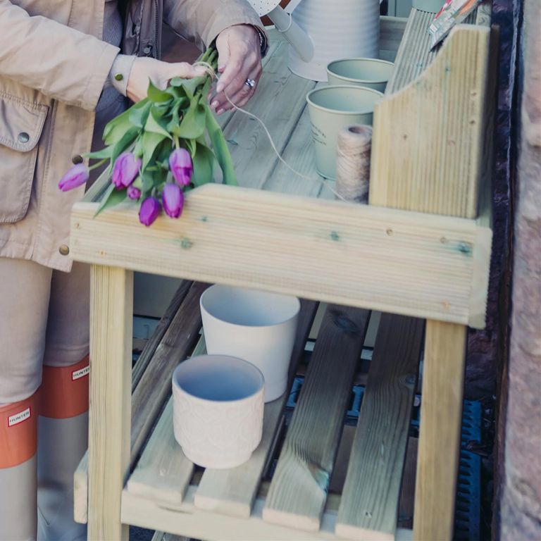 Garden Sprout and Sow Potting Table - Timber Wood