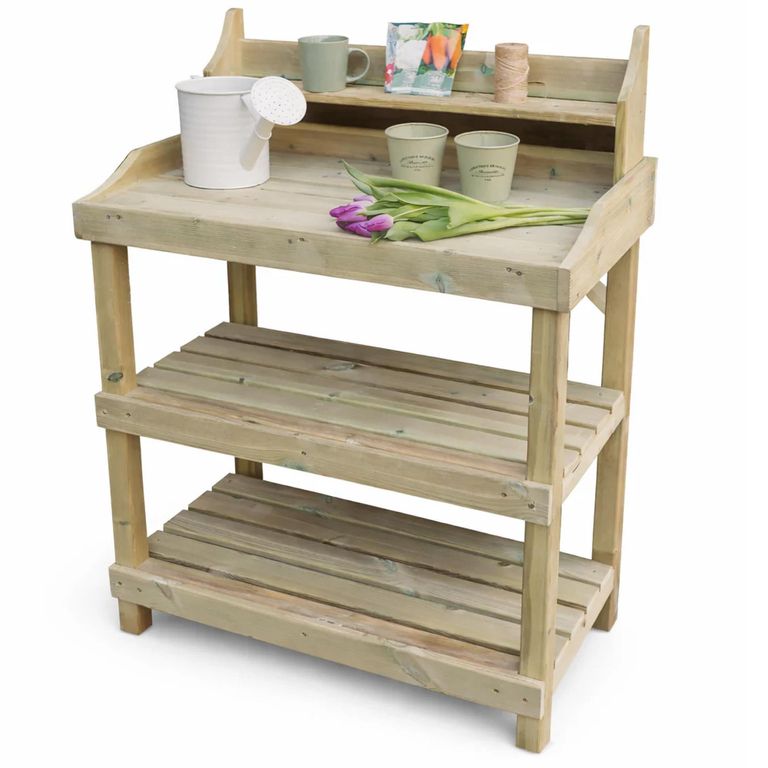 Garden Sprout and Sow Potting Table - Timber Wood