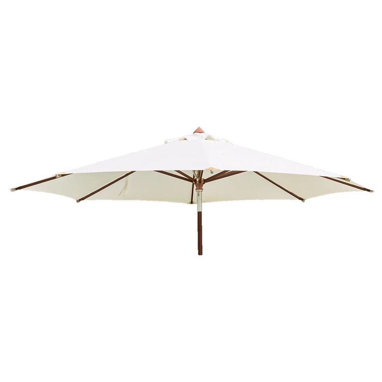 Outdoor Parasol - Hardwood - Large - with Night Cover - 300cm