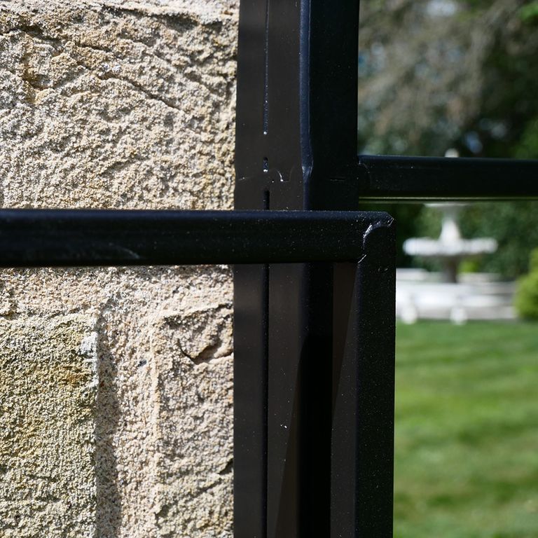 Garden Mirror - Arch - Black Metal - Garden - Window