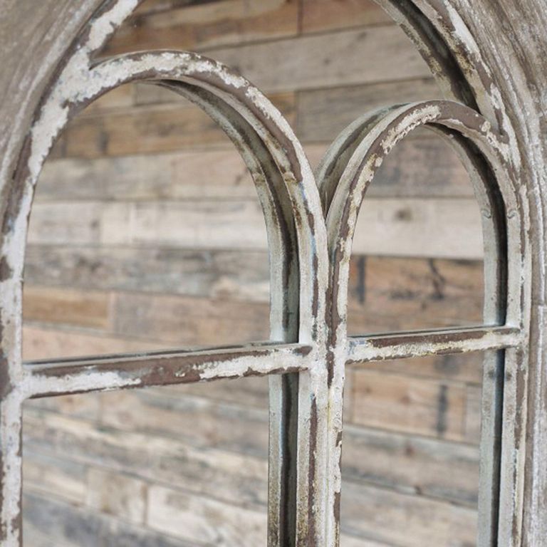 Wall Mirror - Arch - Rustic Wood