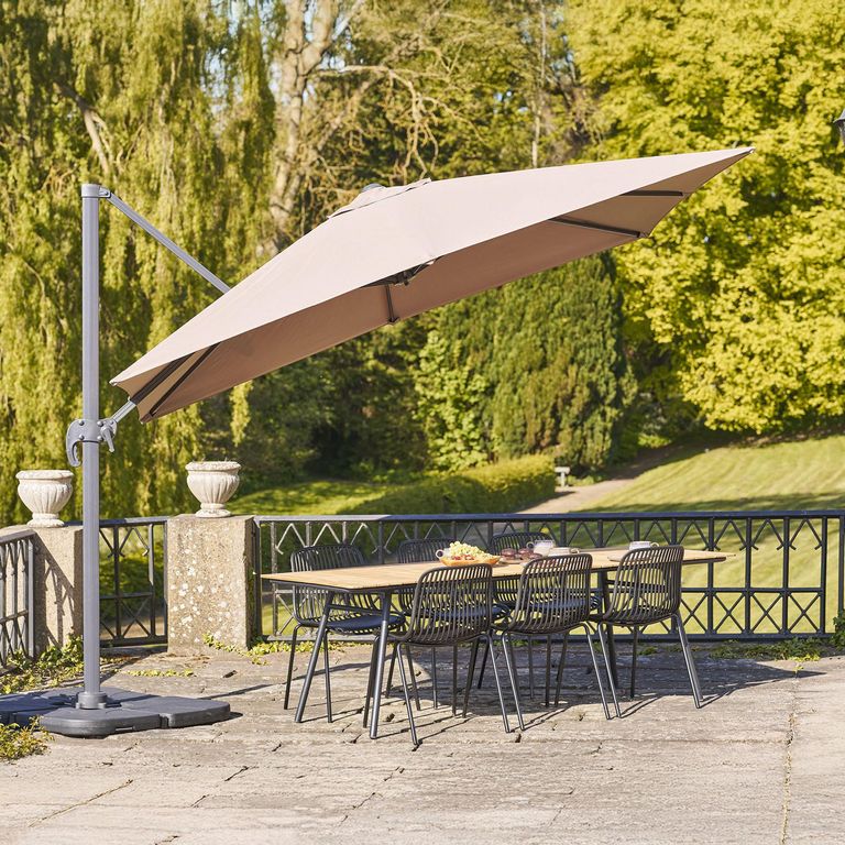 Baza Hanging Parasol - Sand - Metal - 295cm x 295cm