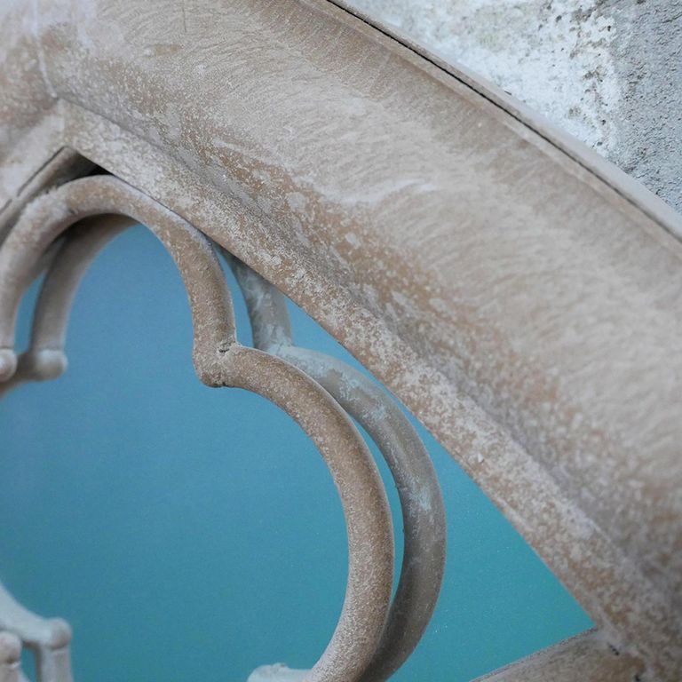 Garden Mirror - Beige Metal - Arch Style