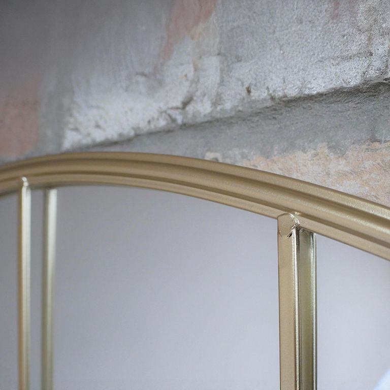 Wall Mirror - Gold Metal Frame