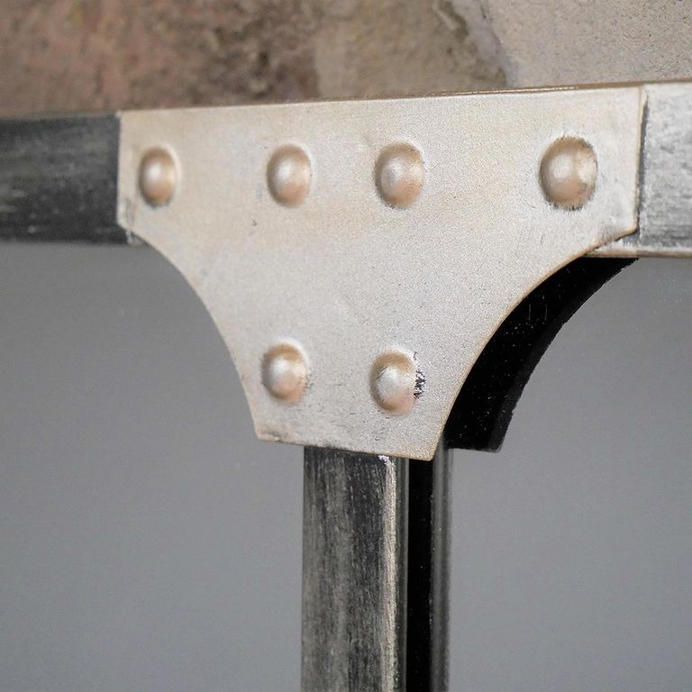 Wall Mirror - Industrial Style - Black - Metal - Large