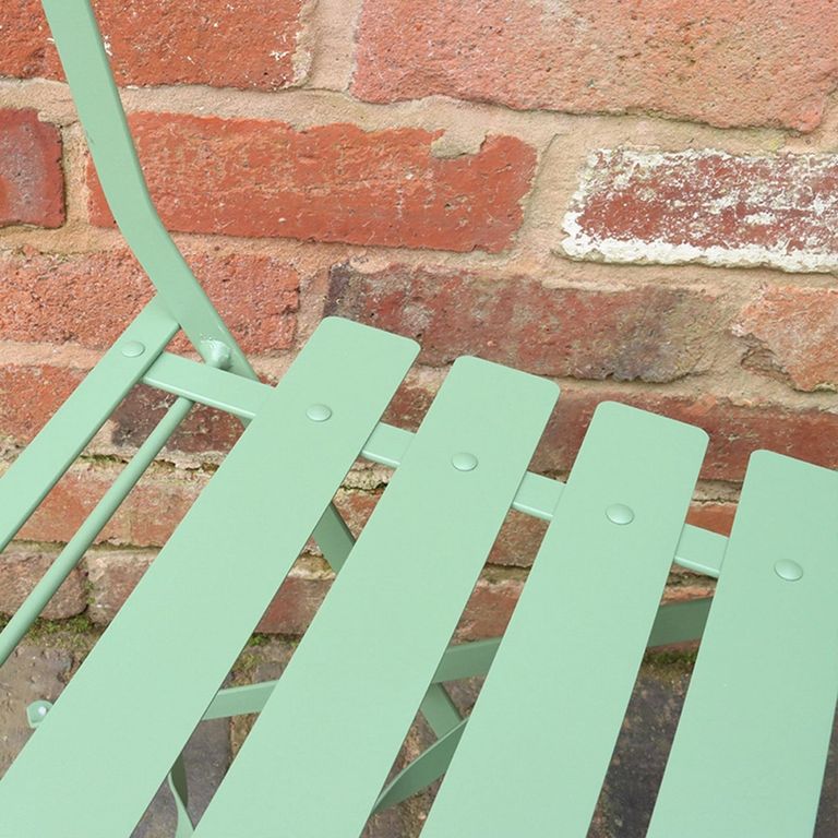 Padstow Bistro Set - 2 Seater - 60cm - Round - Olive Green Metal