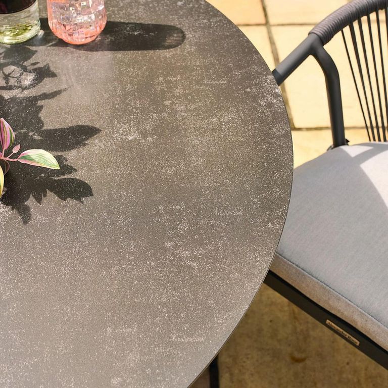 Kyoto Garden Dining Set - 4 Seater - 110cm - Round - Ceramic - 4 Chairs