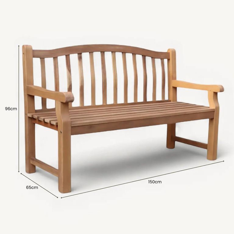 Lytham Garden Bench - 3 Seater - Acacia Wood