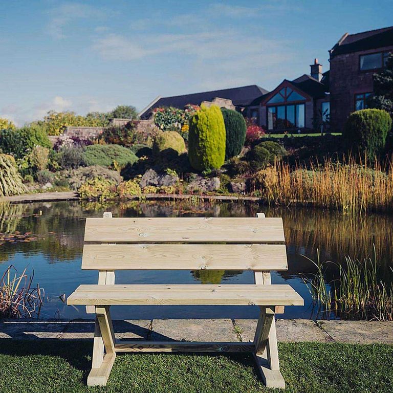 Churnet Valley Ashcome Redwood 2 Seater Garden Bench