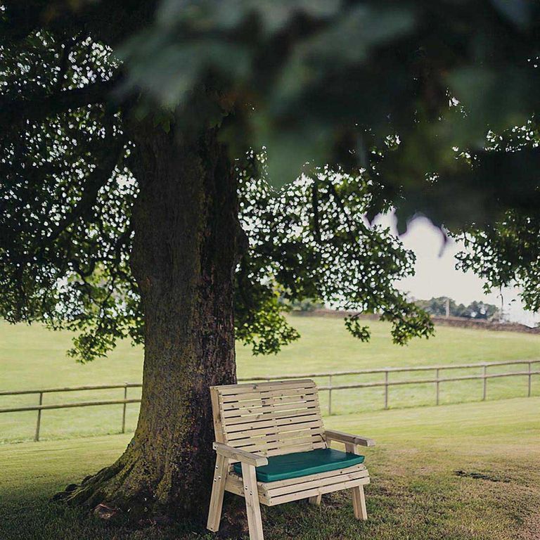 Churnet Valley Ergonomic Redwood 2 Seater Garden Bench