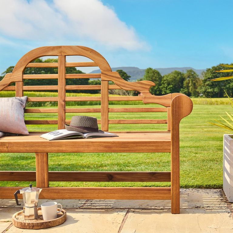 Redcliffe Garden Bench - Lutyens - 6ft - Acacia Wood