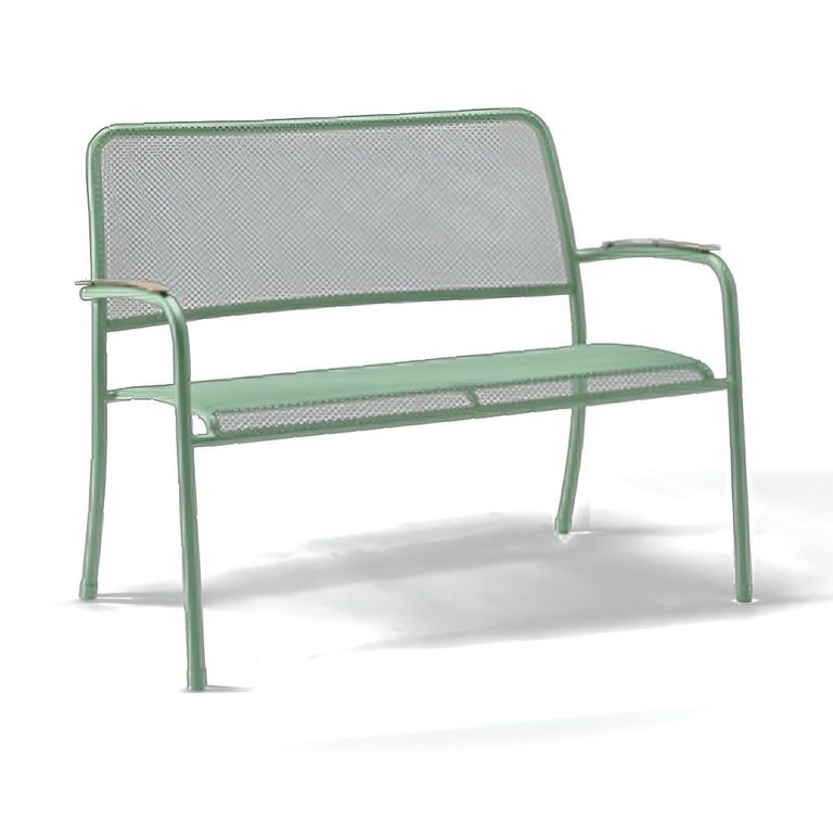 Bergen Garden Bench - 4ft - Green Metal
