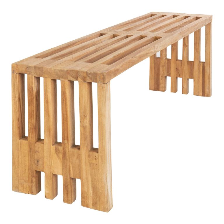 Benidorm Garden Bench - Large - Natural - Teak Wood