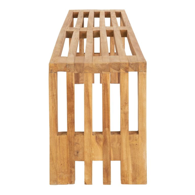 Benidorm Garden Bench - Large - Natural - Teak Wood