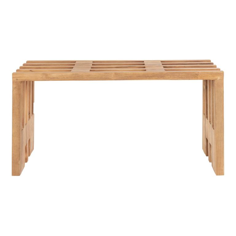 Benidorm Garden Bench - Small - Natural - Teak Wood
