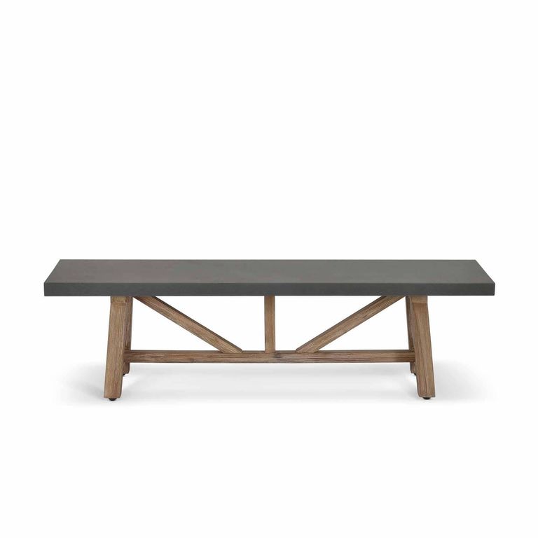 Chilford Outdoor Bench Small Grey Slate