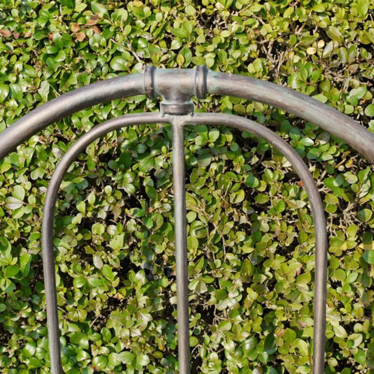 Garden Bench - Grey Metal