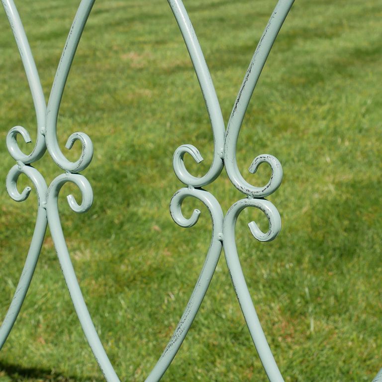 Garden Bench - Pistachio Green Metal