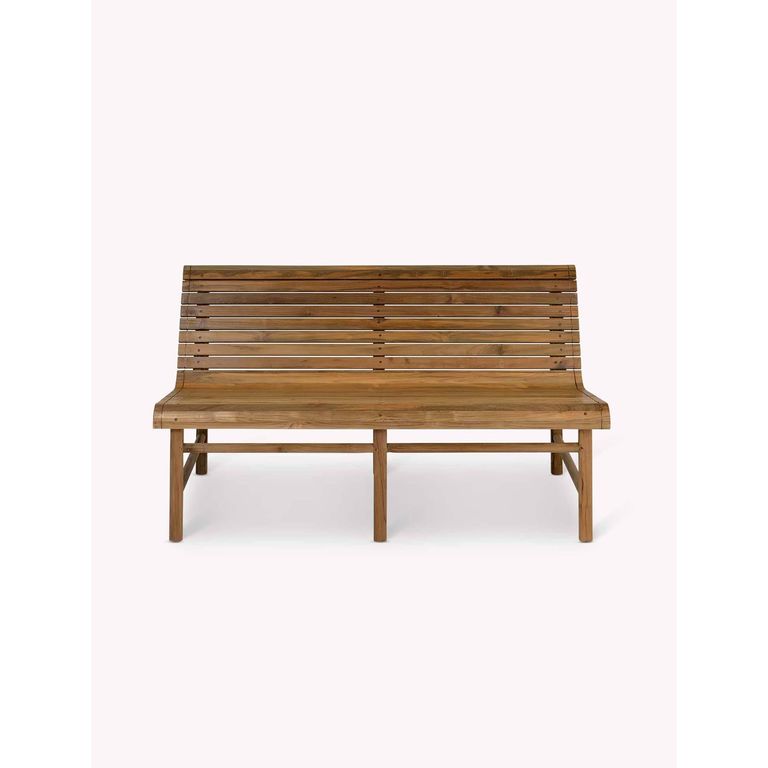 Station Outdoor Bench Double Natural