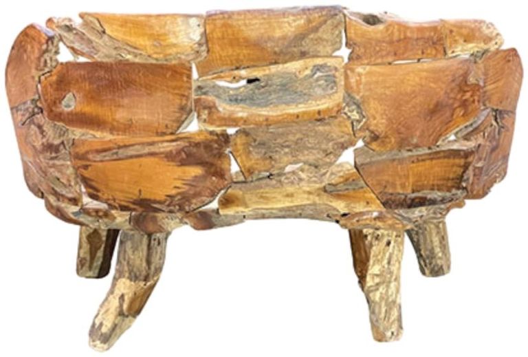 Teak Root Branch Bench - Extra Large - with Back