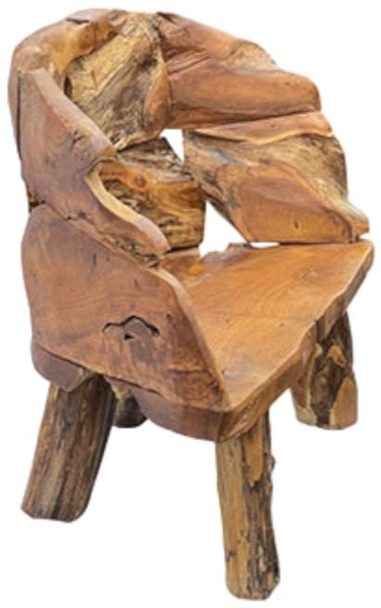 Teak Root Branch Bench - Medium - with Back