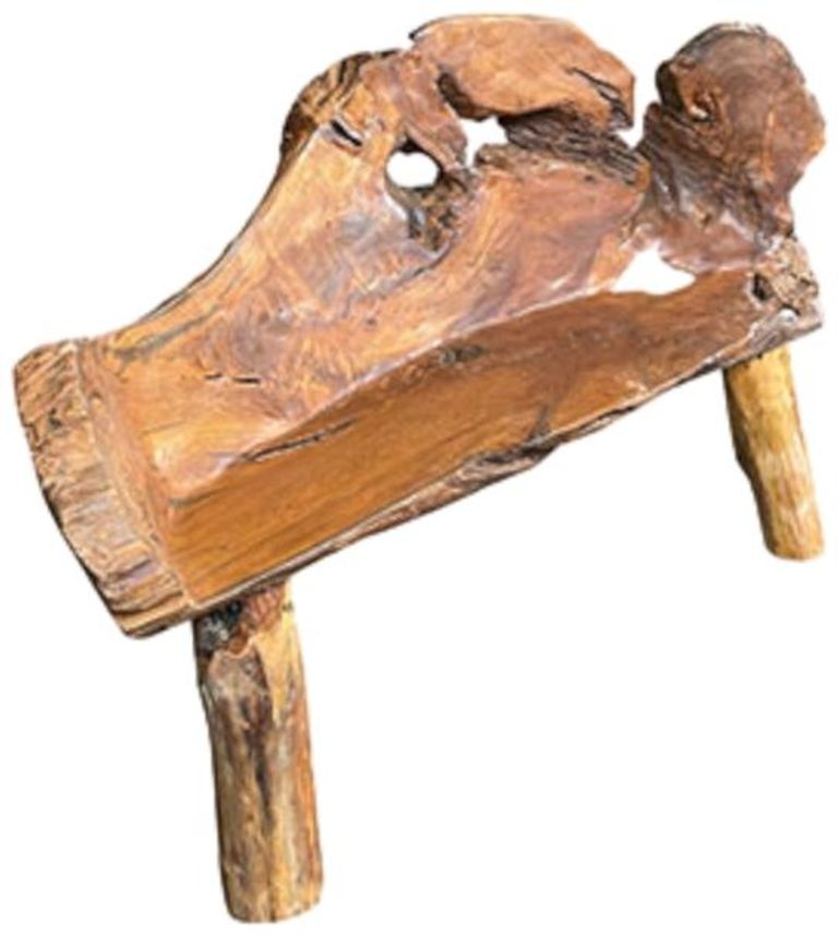 Teak Root Bench - Large - with Back