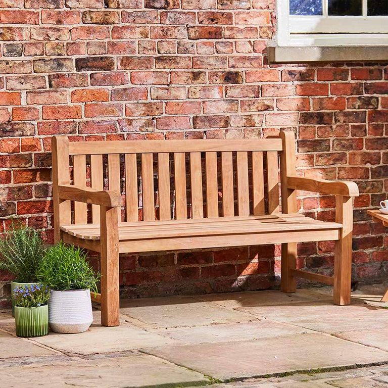 Windsor Outdoor Teak Bench 3 Seater 150cm