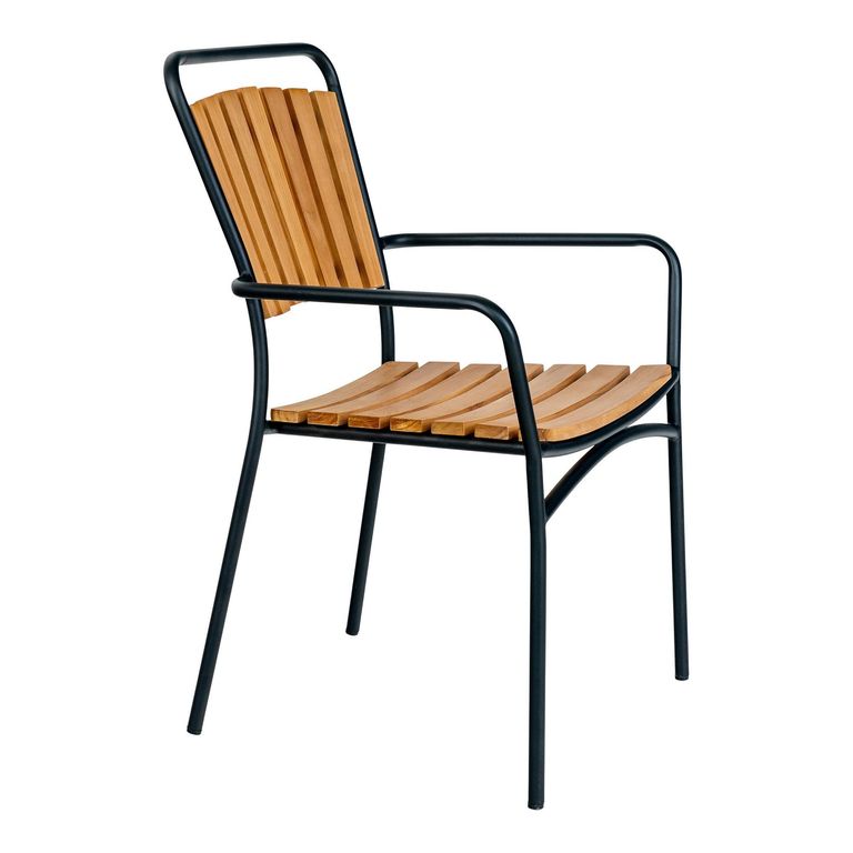 Cleveland Garden Dining Chair - Set of 4 - Natural Teak Wood