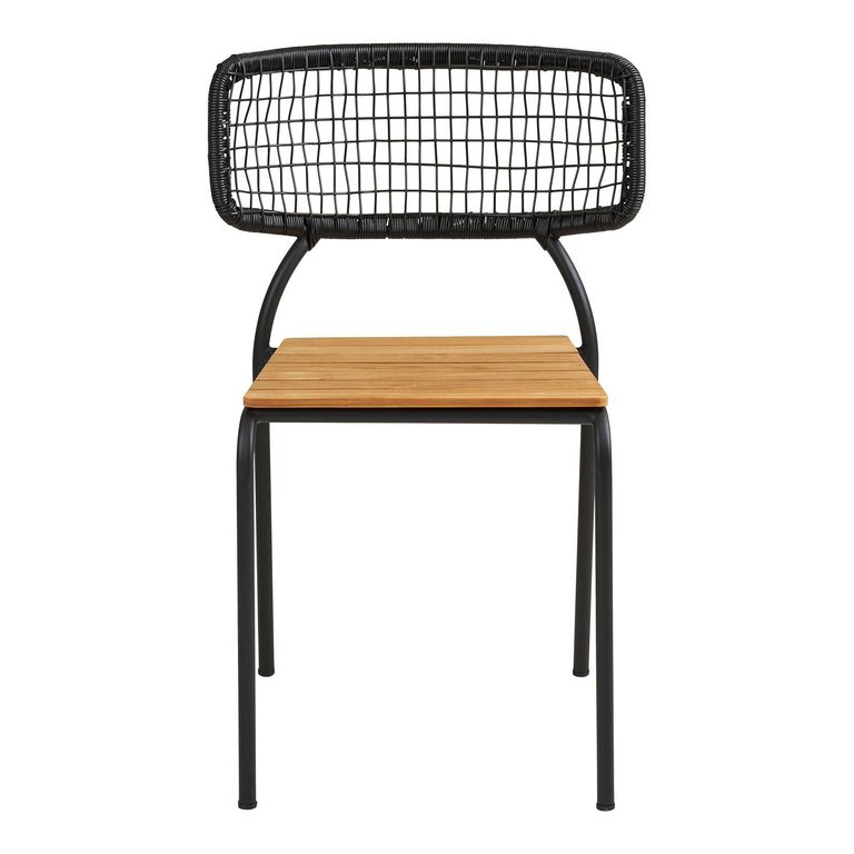 Nashville Dining Chair - Set of 2 - Black Metal