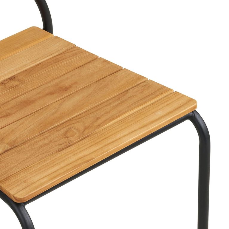 Nashville Dining Chair - Set of 2 - Black Metal