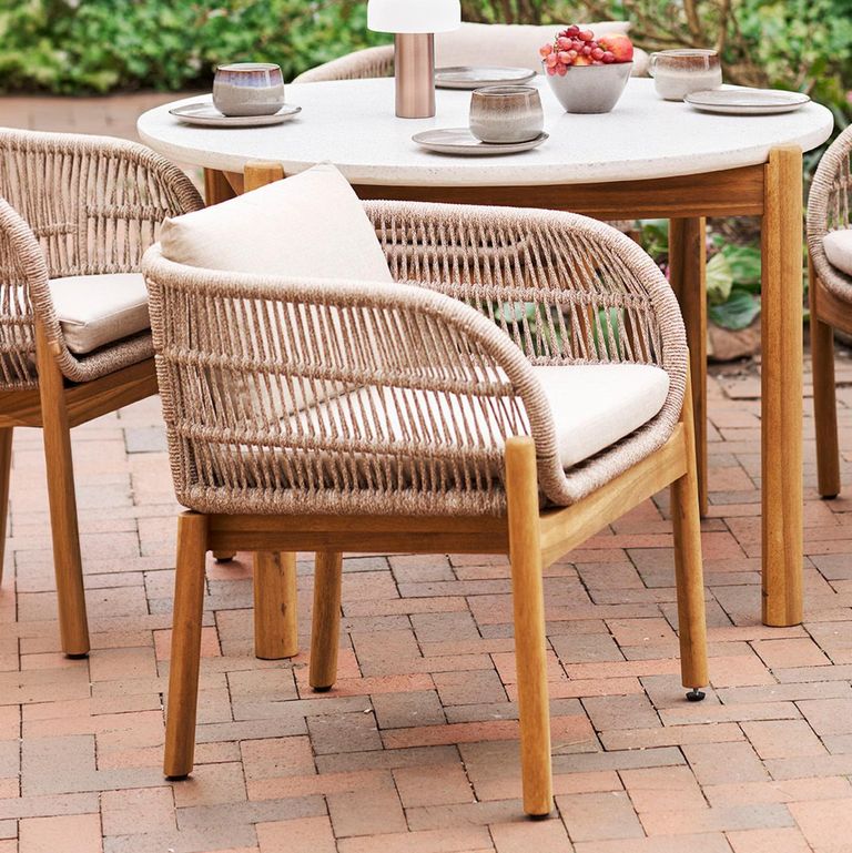 Terracina Garden Dining Chair - Se t of 2 - Beige Rope