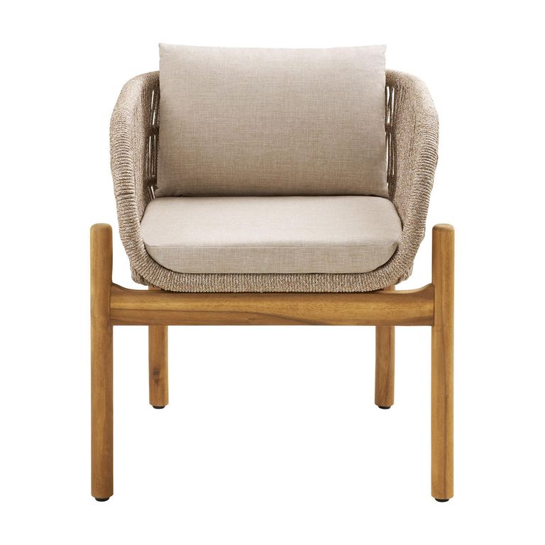 Terracina Garden Dining Chair - Se t of 2 - Beige Rope