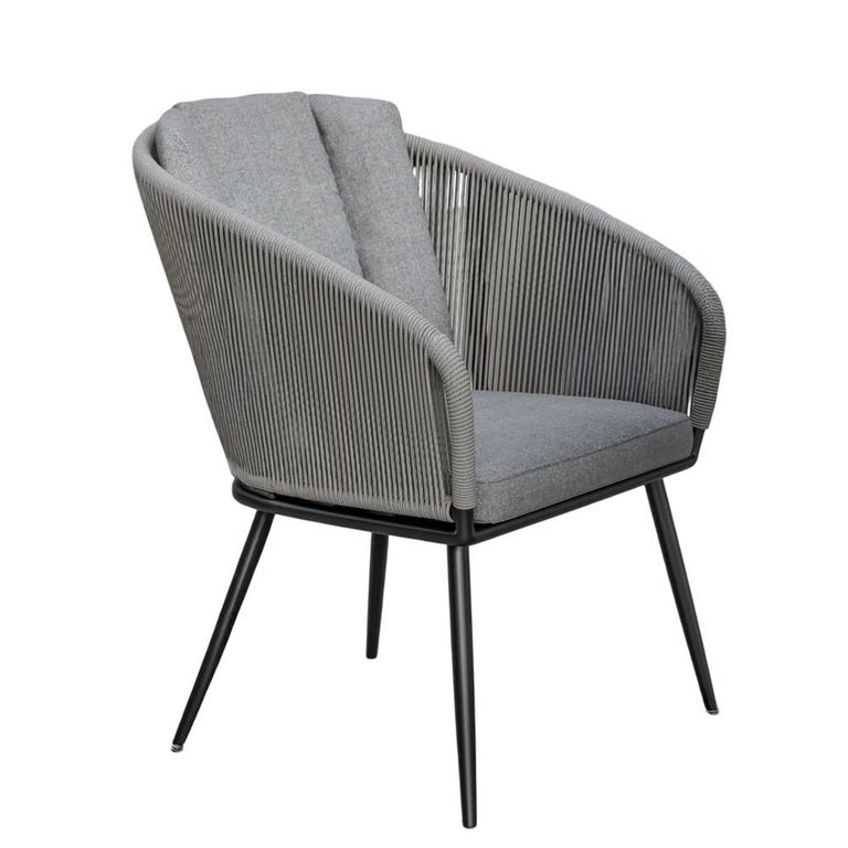 Aspen Garden Dining Chairs - Grey Rope