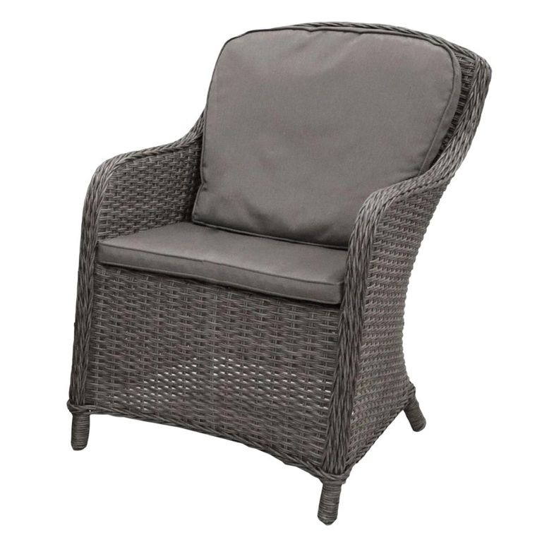Paris Garden Dining Chairs - Set of 2 - Imperial - Grey - Rattan