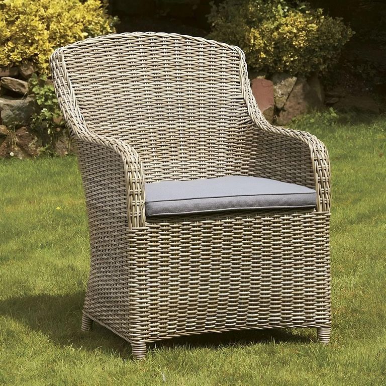 Wentworth Garden Dining Chairs - Set of 2 - Imperial - Beige - Rattan