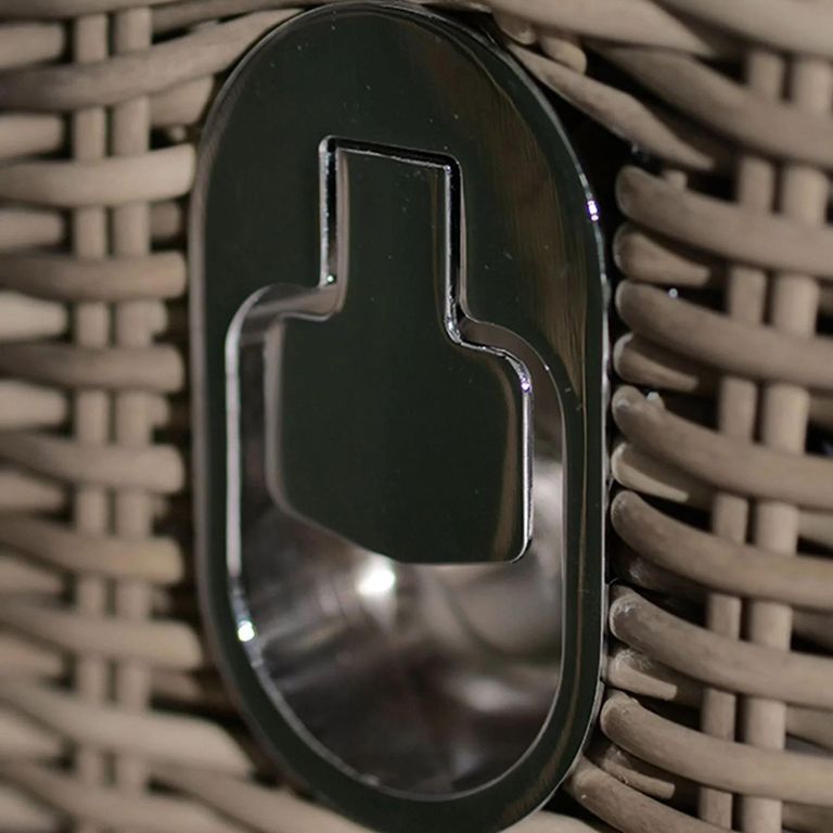 Wentworth Garden Gas Recliner Chair Set - Deluxe - Beige - Rattan