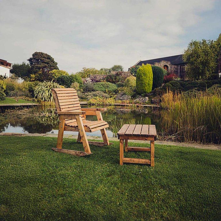 2 x Churnet Valley Redwood Garden Rocking Chair