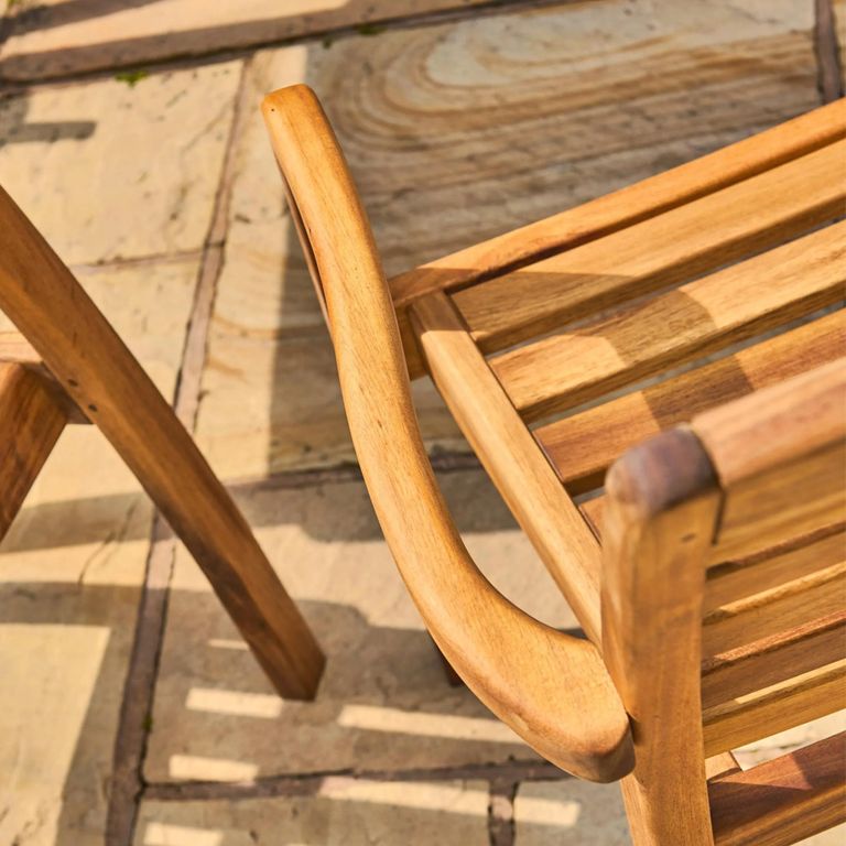 Cotswold Garden Stacking Dining Armchair - Acacia Wood