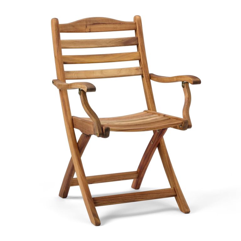 Redcliffe Garden Dining Armchair - Folding Carver - Acacia Wood