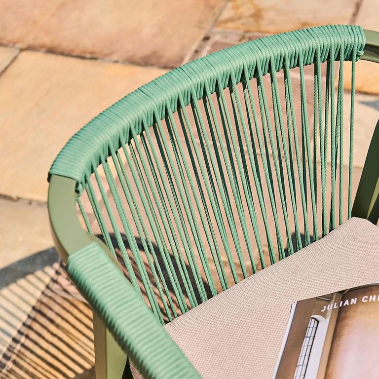 Genoa Garden Dining Chair - Olive Green