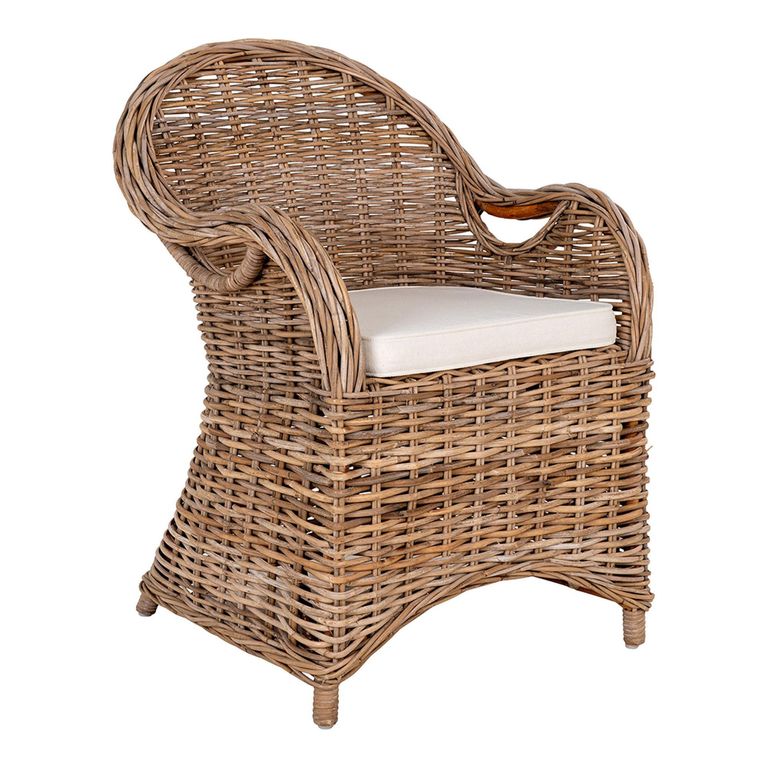Larisa Garden Dining Armchair - Set of 2 - Rattan